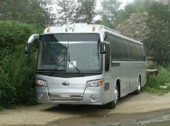 Автобус KIA GRANDBIRD 43 Москва - Рыльск перевозчика ИП Карпов В.В. Автобус Москва - Рыльск KIA GRANDBIRD 43